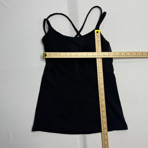 Black LuLuLemon Strappy Tank Top Size 4 - Picture 3 of 4